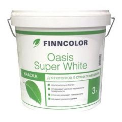 Краска Finncolor Oasis Super white для потолка 3 л