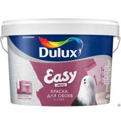Краска Dulux Easy для обоев и стен матовая BW 10 л