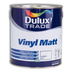 Краска Dulux Vinyl Matt для стен и потолков глубокоматовая BW 2,5 л