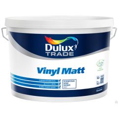 Краска Dulux Vinyl Matt для стен и потолков глубокоматовая BW 10 л