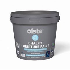 Краска для мебели, стен и дверей Olsta Chalky Furniture Paint Полуглянцевая база A 0,9 л