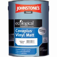 Краска водоэмульсионная акрило-виниловая интерьерная матовая Johnstones Covaplus Vinyl Matt Brilliant White (301463) 5 л