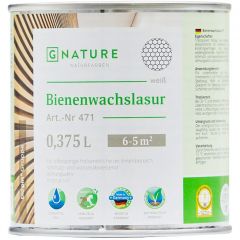 Лазурь GNature 471 Bienenwachslasur с пчелиным воском белая 0,375 л