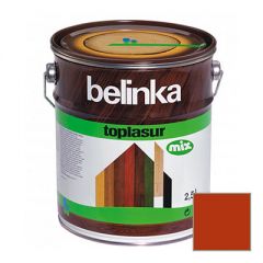 Декоративное покрытие Belinka Toplasur с воском №18 красное 2,5 л