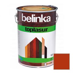 Декоративное покрытие Belinka Toplasur с воском №18 красное 10 л