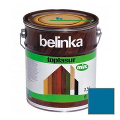 Декоративное покрытие Belinka Toplasur с воском №72 санториново-синее 2,5 л