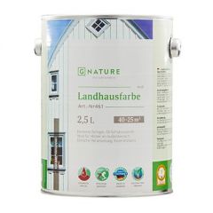 Краска укрывная G-Nature 461 Landhausfarbe белая 2,5 л
