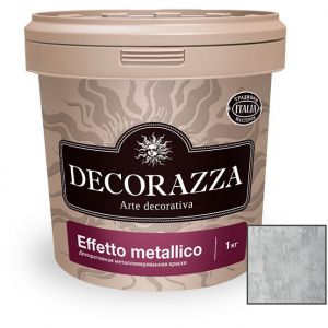 Декоративная металлизированная краска Decorazza Effetto Metallico (EM103 Bianco) 1 кг