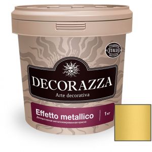 Декоративная металлизированная краска Decorazza Effetto Metallico (EM800 Oro) 1 кг