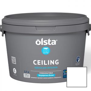 Краска интерьерная Olsta Ceiling для потолков 9 л