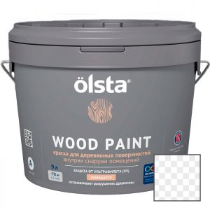 Краска Olsta Wood Paint Прозрачная 0,9 л