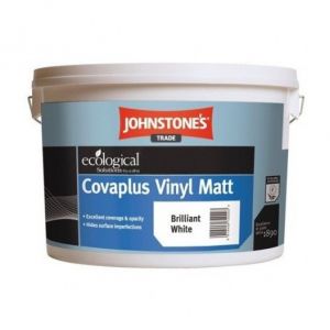 Краска водоэмульсионная акрило-виниловая интерьерная матовая Johnstones Covaplus Vinyl Matt Brilliant White (423162) 10 л