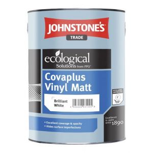 Краска водоэмульсионная акрило-виниловая интерьерная матовая Johnstones Covaplus Vinyl Matt Brilliant White (301461) 1 л