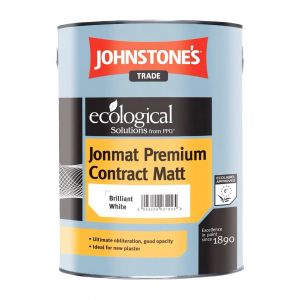 Краска водоэмульсионная интерьерная Johnstones Jonmat Premium Contract Matt матовая Brilliant White База А (301509) 5 л